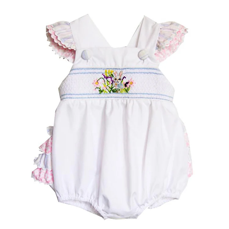 FREE SHIPPING Smocked Bunny Bubble Smocked Easter Bubble