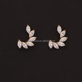 2017 Latest Gold Diamond Stud Earrings Simple Design 2017 Latest Gold Diamond Stud Earrings Simple Design
