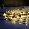 LED willow Decorative Branches Artificial Willow Warm White Branch Lights Floral Lights 20 Bulbs