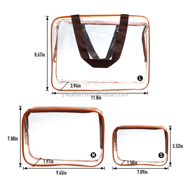 3 Set Clear Packing Cubes - Waterproof & Multi-functional