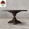 Home Furniture Hotel Restaurant Antique Solid Oak Wood Round Dining Table
