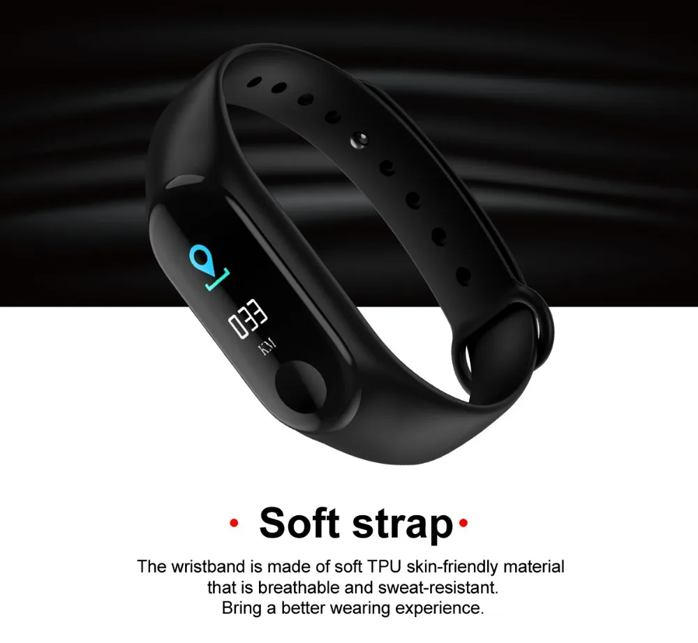 Smart Bracelet Wrist Band Watch Colorful Screen For Fitness Tracker ...