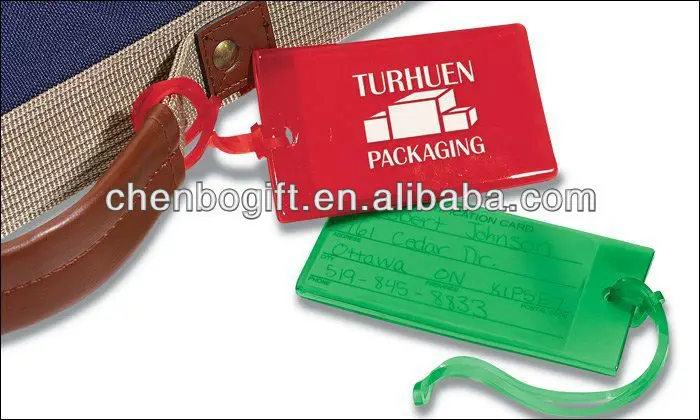 Transparent baggage tag