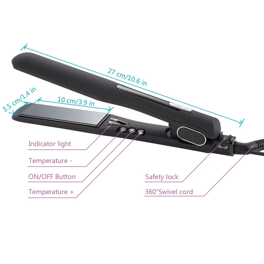 2018 new arrivals zig zag hair straightener hair flat irons