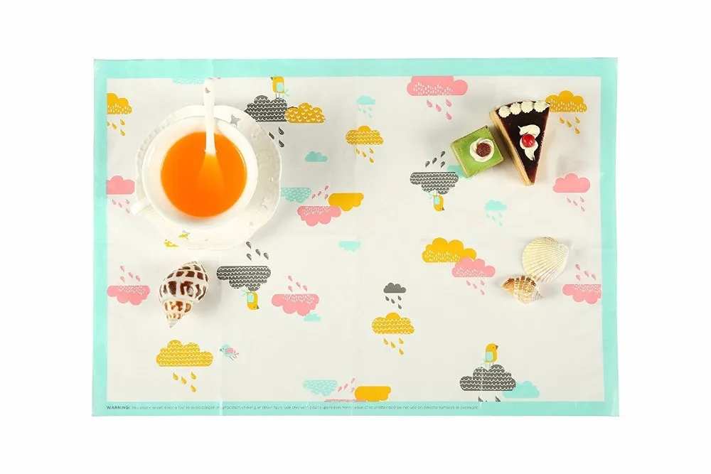 Extra Adhesive Sticky Custom Printing Disposable Baby Table Placemats