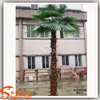 indoor decorative fiberglass artificial metal palm trees wholesale