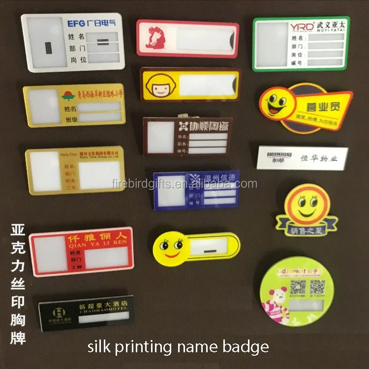 Custom Hotel Staff Name Badges With Epoxy Resin Doming Buy