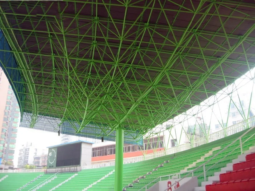 High Standard Galvanized Steel Truss Space Frame Roof Stadium ...