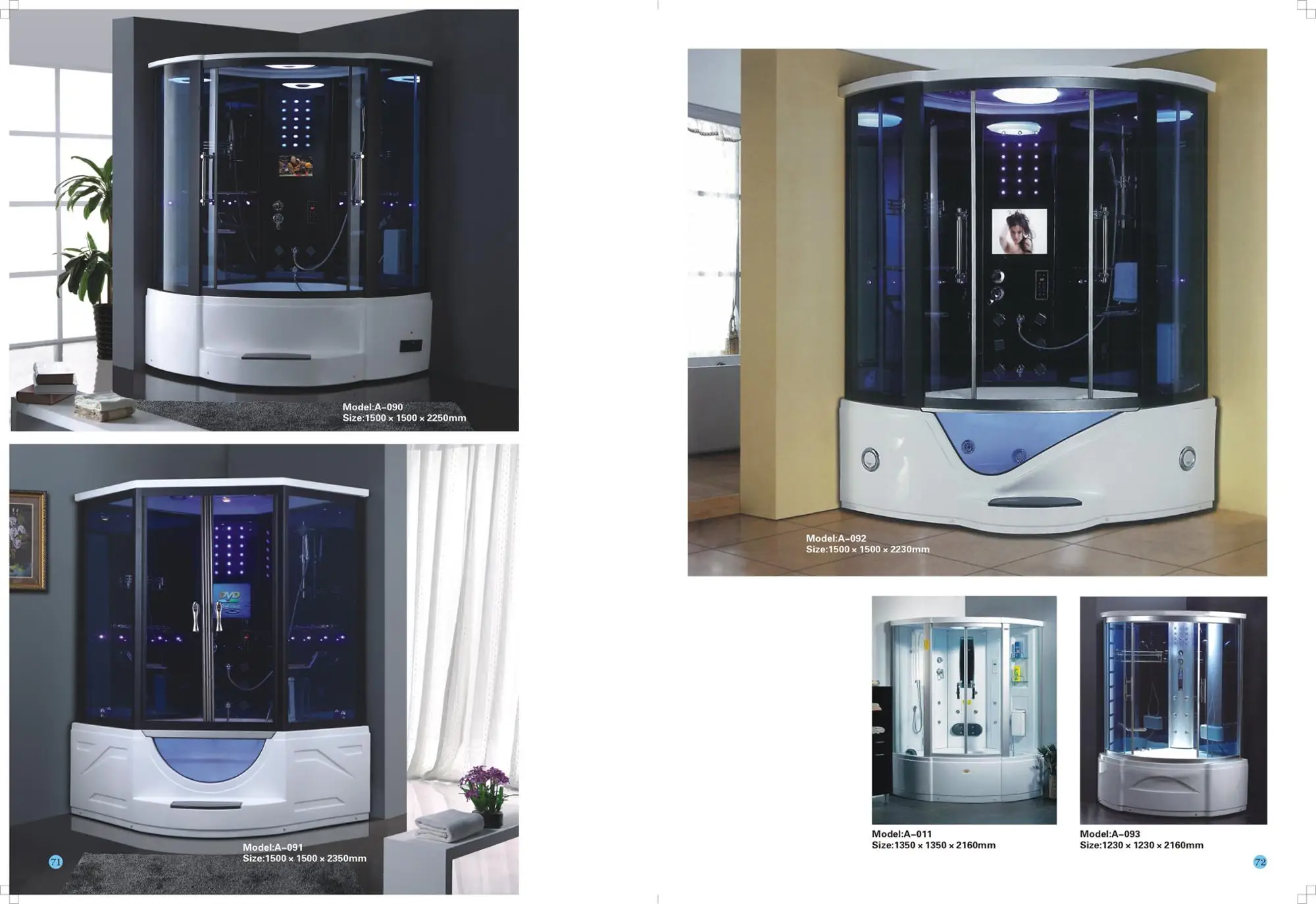 Luxury Steam Shower Sauna With Whirlpool Massage Bathtub A082