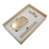 Custom Slim Wireless Mouse With USB Device And Pen Gift Set For Business