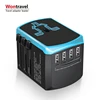 Travel Adapter 2000W International Adaptor All in One Universal Power Adapter Plug 4 Quick Charge USB port