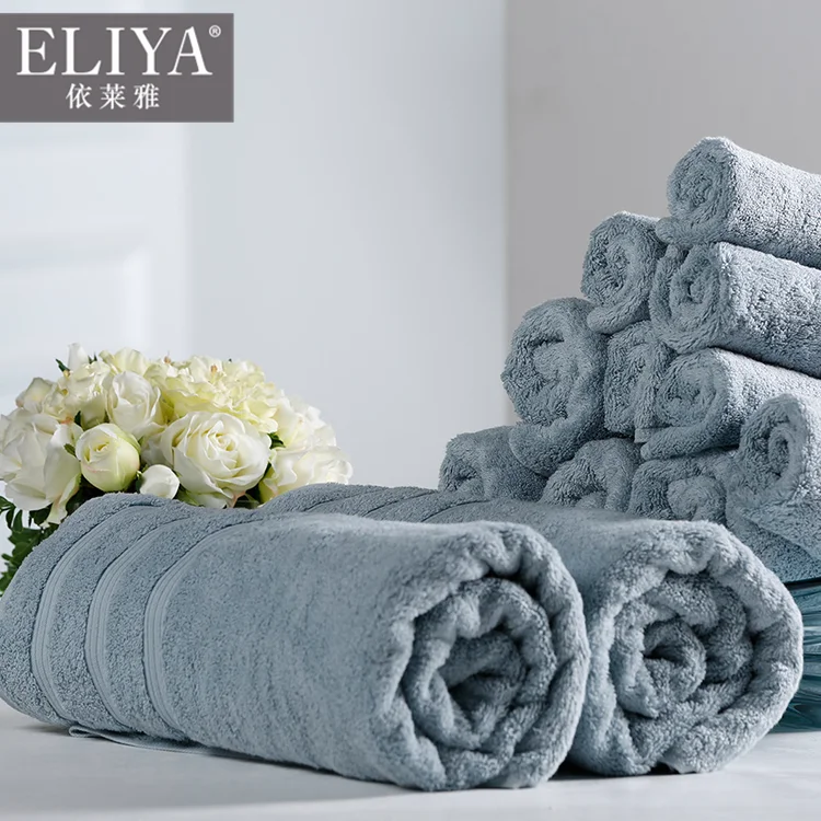 Hotel twenty one bath towel blue 100% cotton 16s 1 from philippines,hotel supplies guangzhou custom logo cotton bath towels