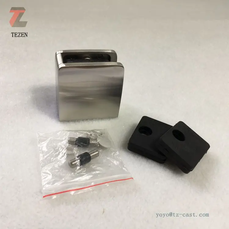 Glass Corner Clips Hanging D Shape Stainless Steel Wall Mounted Glass