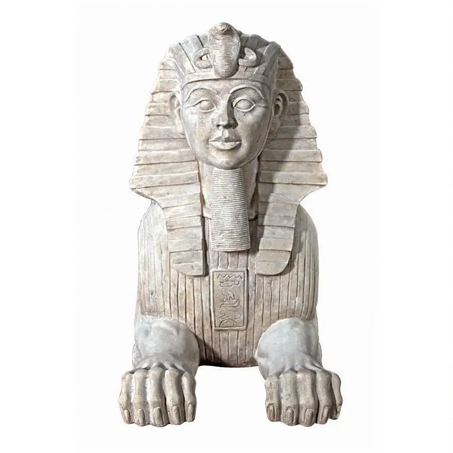life size ancient egypt marble sphinx statue stone art egyptian