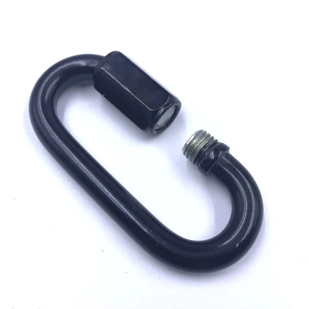 BT-Q01 Widely Used Commercial OEM Custom Stainless Steel Quick Link Carabiner Black Quick Link
