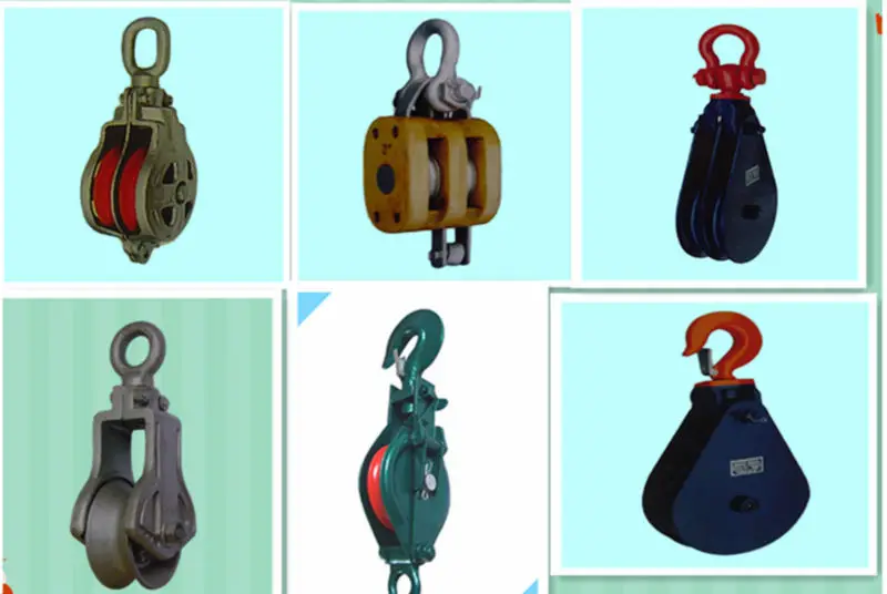 Ce Certificate Open Single Sheave Pulley With Hook Crane Block Open