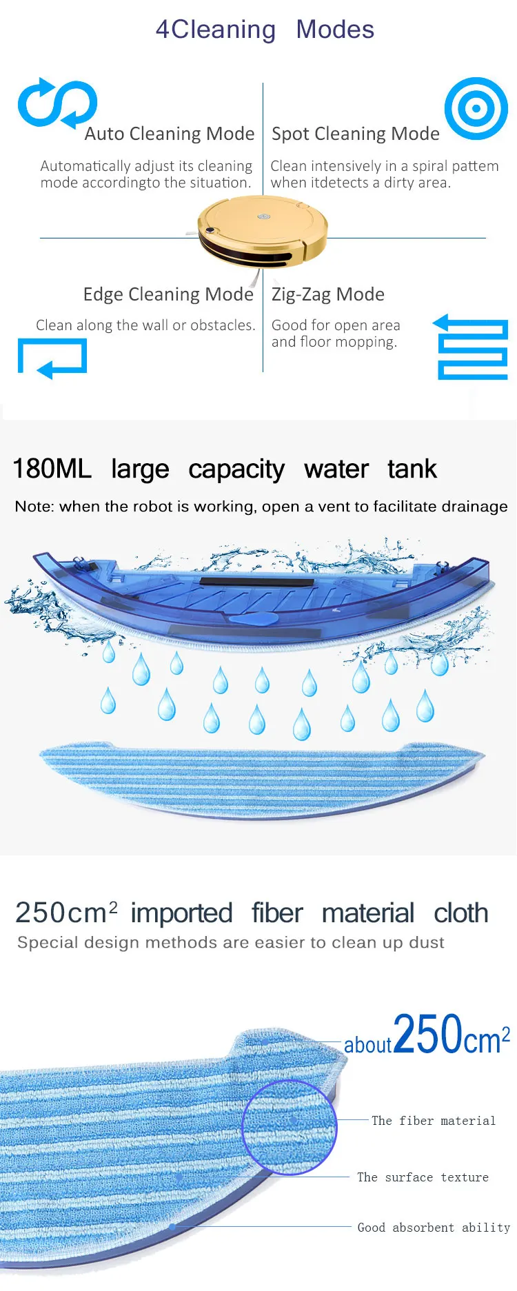 OEM floor cleaning automatic robot vacuum cleaner