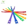 Self locking plastic hook loop fastener plastic cable ties hook and loop cable tie