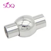 New style magnetic stainless steel claps wrap round leather Bracelet