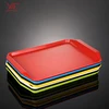 Mutil color rectangular plastic trays wholesale abs plastic tray bulk abs bar serving tray for beer food fruits et