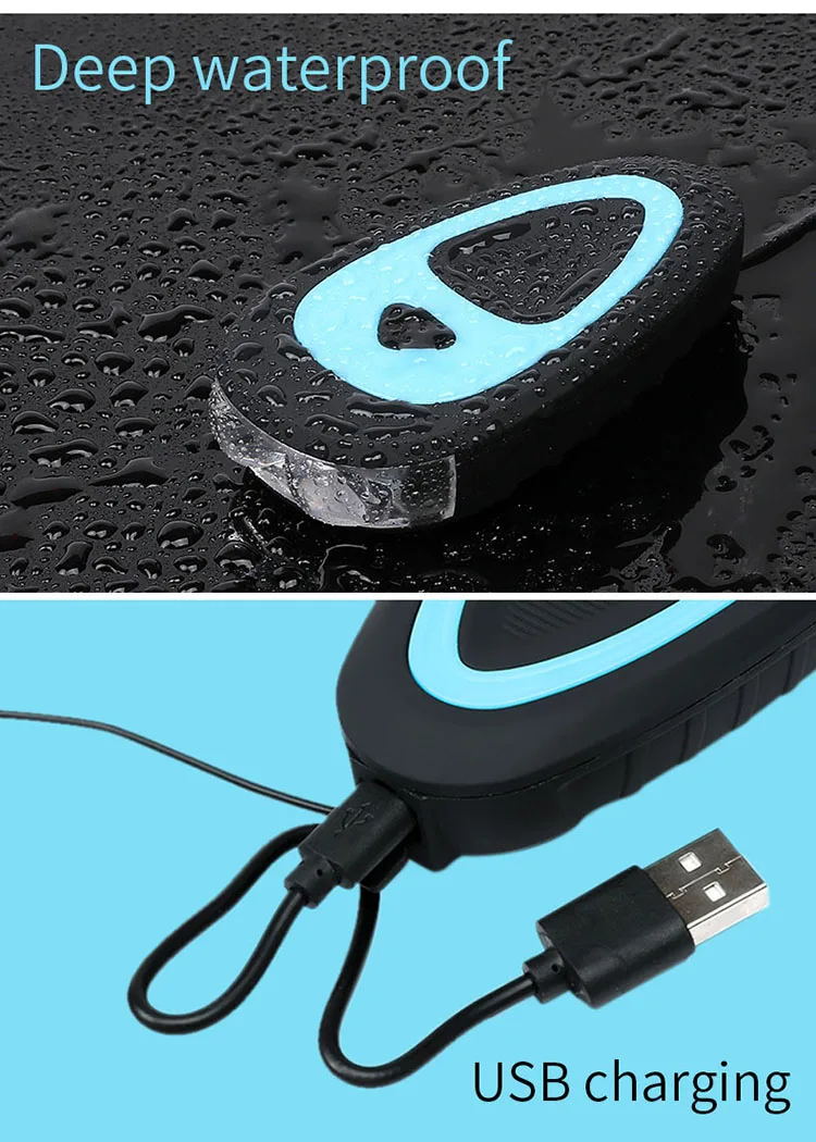 Bicycle Headlight + Horn USB Charge Bike Front Handlebar LED Lamp Lantern Electronic Bell Siren Alert Trumpet Audio Warning