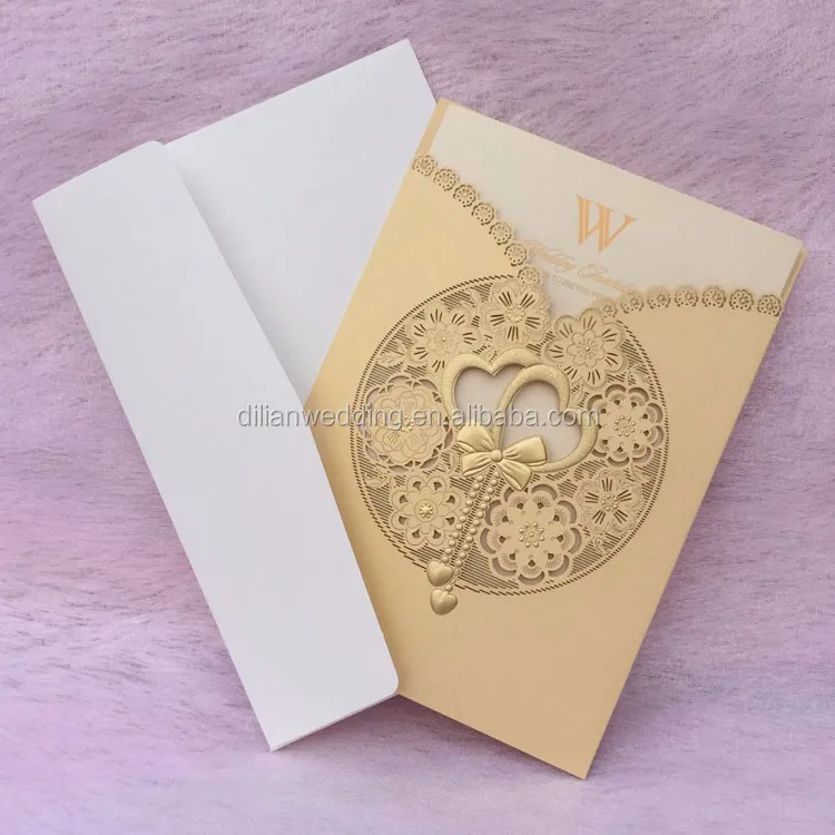 甜蜜的爱的心金色婚礼卡50 周年结婚纪念日邀请卡 Buy 50 周年结婚纪念日邀请卡 金色婚礼卡 皇家婚礼邀请卡product On Alibaba Com