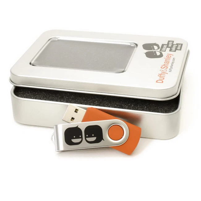 Wholesale Metal Box Usb Swivel Usb 2.0 Memory Stick 512MB - ANKUX.COM