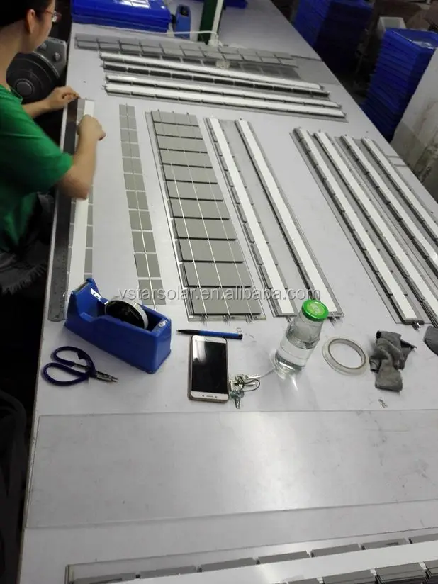 slim linear solar panel
