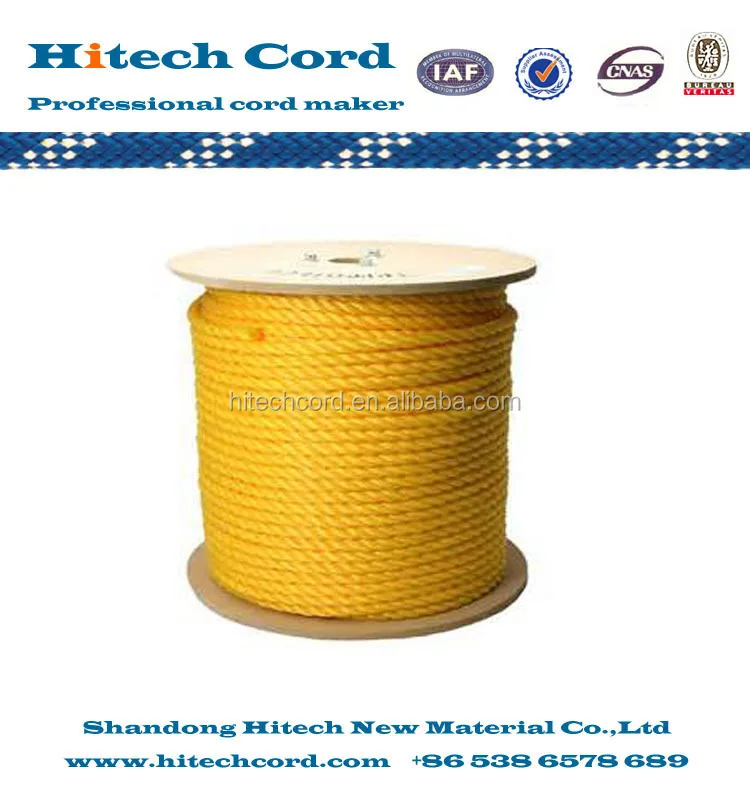 Green Pp Monofilament 3 Strand Plastic Twist Rope/ Pe Rope/cord/poly