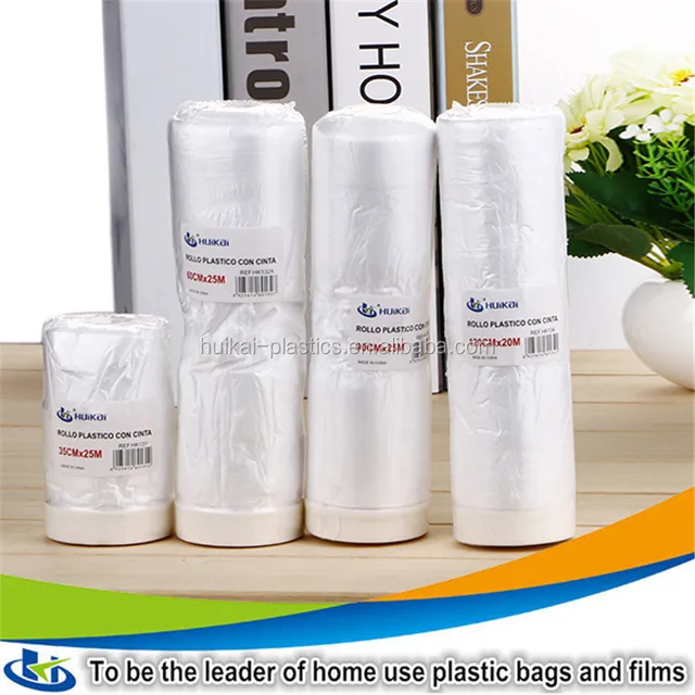 clear pe plastic drop cloth plastic sheet roll masking film