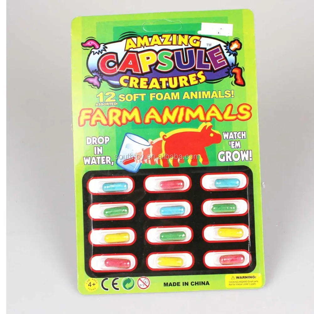 New Arrival Custom Magic Grow Capsule Sponge Toy Kids Buy Custom