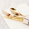 Hotel restaurant Wedding Gold cutlery stainless steel 18/8 Flatware spoon and fork knife