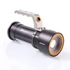Zoom flashlight rechargeable handle torch led strong light flashlight