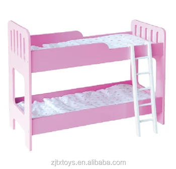 wooden doll bunk beds with ladder