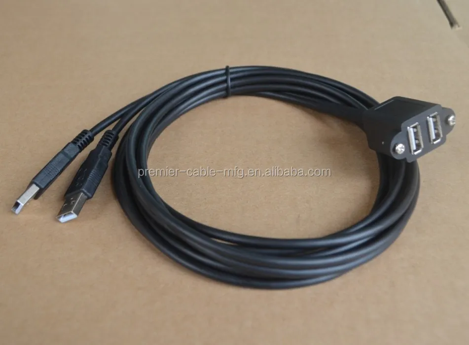 30cm USB 3.0 Type A Male Plug to Female Jack Socket Panel Mount Connector Cable
