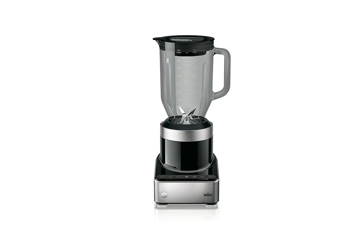 Get Quotations · Braun PureMix Power Blender with Thermal Resistant Glass  Jug - JB7350-1000 Watt - Black