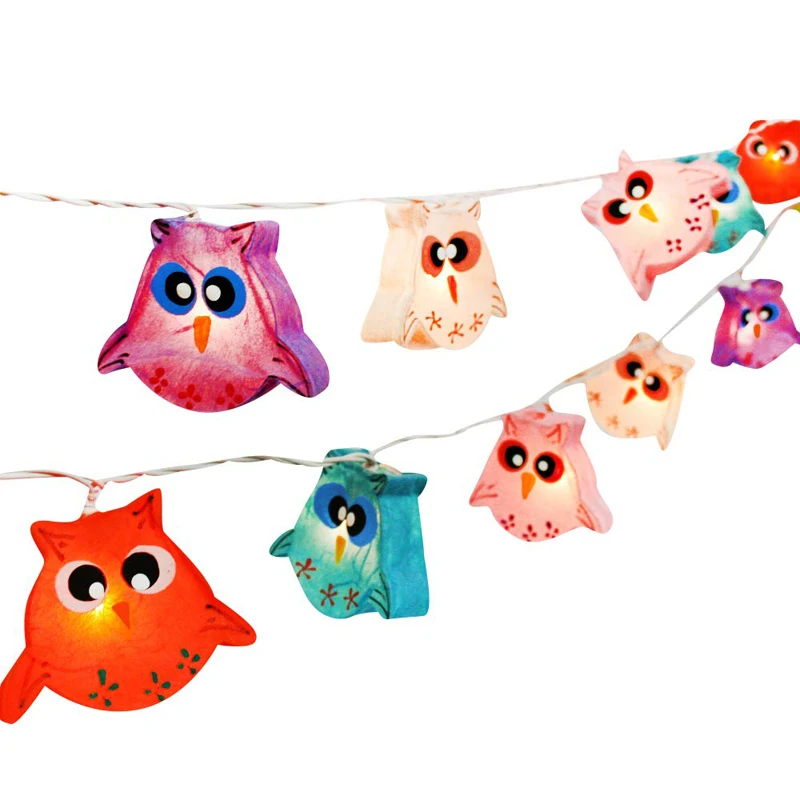 Owl Bird Fancy Lantern String Fairy,Decor,Living Room,Kid Children Bedroom,Boy,Girl Night Lights