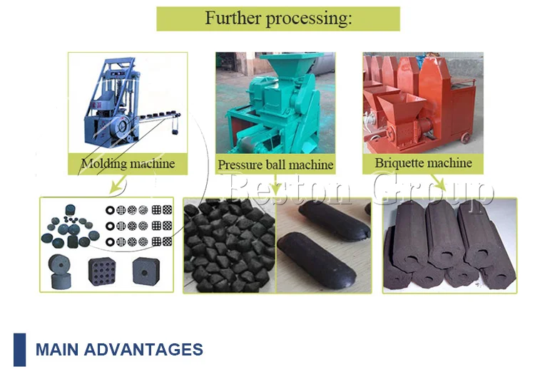 CE approval customizable coconut shell charcoal making machine