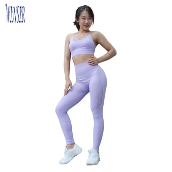 Fitness Yoga Sport Wear Gym Clothes Women Clothing 2020 Seamless Leggins Suit 7 8 High Waisted Workout Leggings And Bra Set Buy Athleisure Womens Fitness Set Women Gym Apparel Product On Alibaba Com