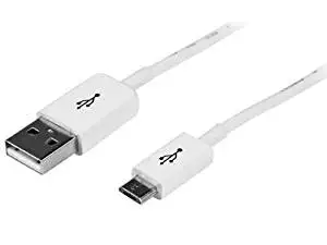 Charge Or Sync Your Micro Usb Devices With This High-Quality White Usb 2.0 Repl - 2 Pack