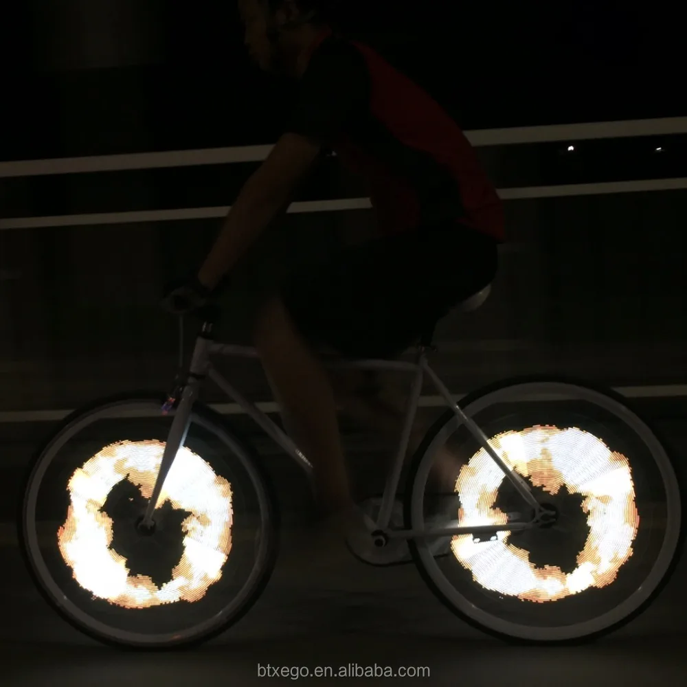 LED RGB DIY bicycle wheel light spoke screen display video & gift bike trailer bicycle online shopping hongkong