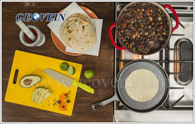 5'' 6'' 8'' Non Stick Cast Iron Tawa Dosa Roti Flat Tava Chapati Pan