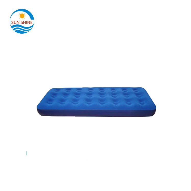 comfortable pvc inflatable single air bed, floor air bed mattress ,inflatable travel air bed mattress