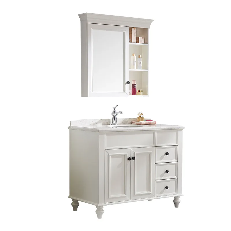 European basin vanities Waterproof Simple Bathroom Furniture cabinets