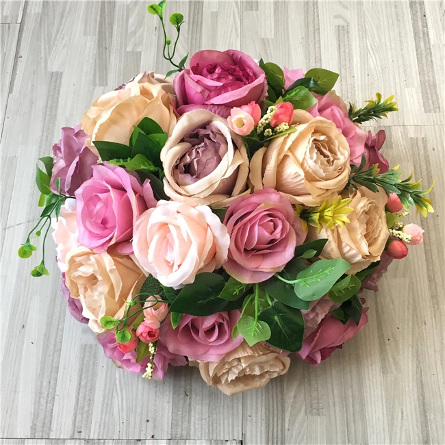 Wholesale Silk Rose Flower Ball Wedding Centerpiece, View Wedding