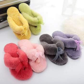 fuzzy flip flop slippers for womens