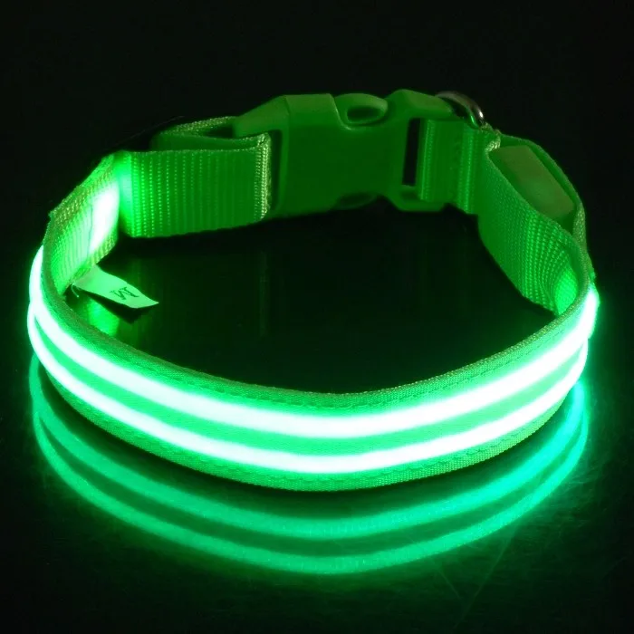 Adjustable Pet Dog Cat Waterproof LED Light Flash Night Safety Collar - ANKUX.COM
