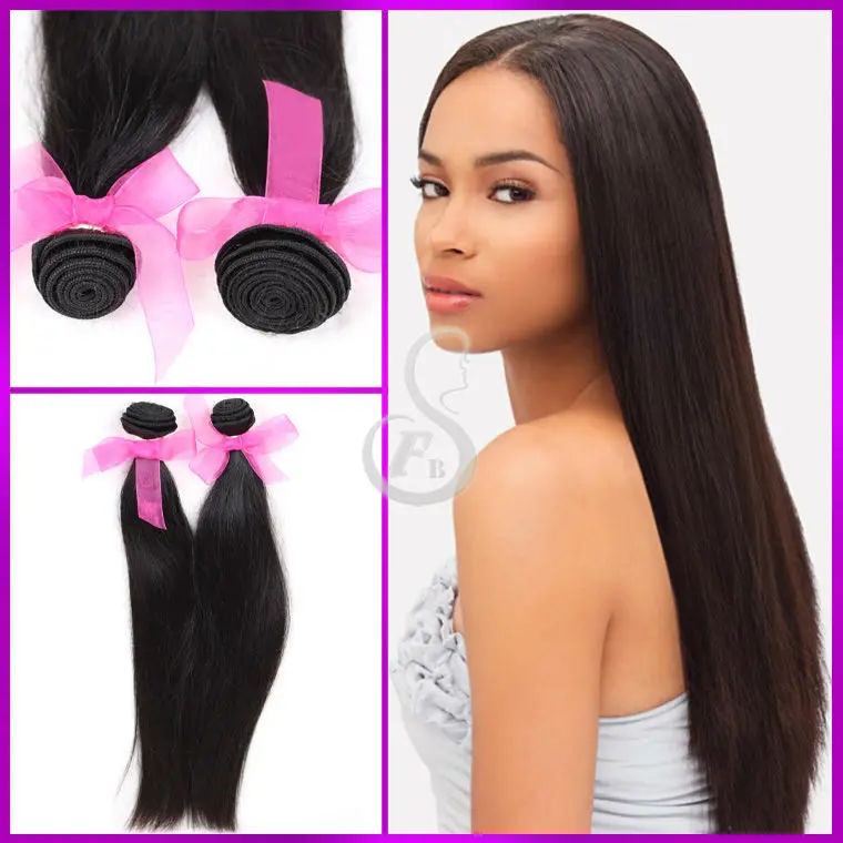 Graceful Straight Brazilian Natural Straight Hair Extensions Real