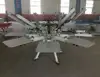 New style enhanced multicolor t shirts rotary screen printing machine with side fixture