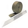 Titanium Header Wrap-2" wide x 50 Ft. with ties